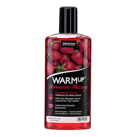 Huile de massage : warmup erdbeer 150 ml