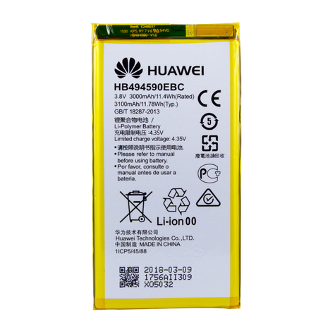 Huawei Batteria Ai Polimeri Di Litio Hb494590ebc Huawei Honor 7- 3100mah Universale