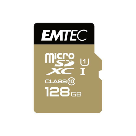 Microsdxc 128gb Emtec + Adattatore Cl10 Gold+ Uhs-I 85mb/S Blister