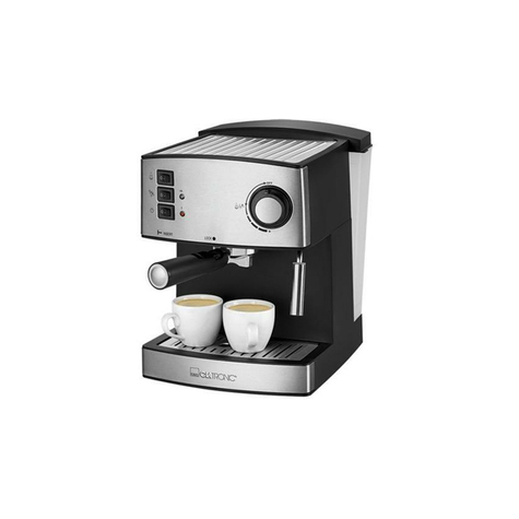 Clatronic Espressoautomat Es 3643 (Schwarz-Silber)