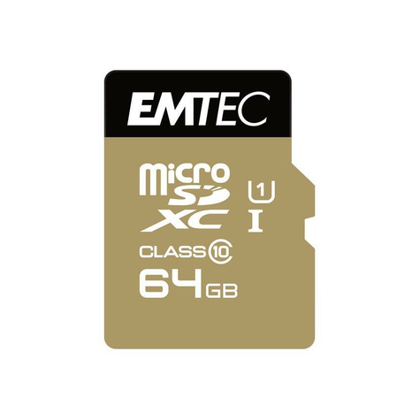 Microsdxc 64gb Emtec + Adattatore Cl10 Gold+ Uhs-I 85mb/S Blister