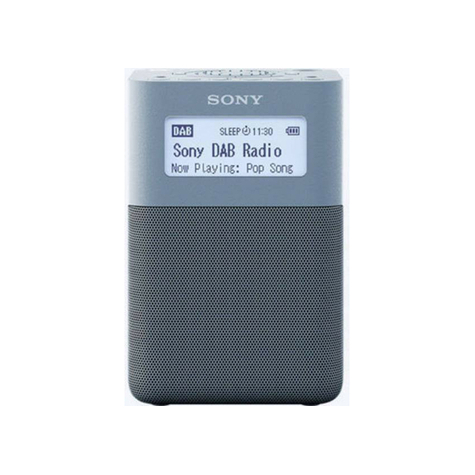 sony xdr-v20dl, tragbares dab/dab+ uhrenradio mit lautsprecher, blau