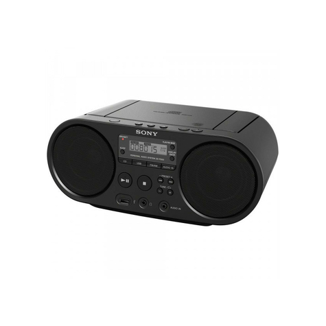 Sony Zs-Ps55b Boombox Cd/ Radio Player, Dab+, Schwarz