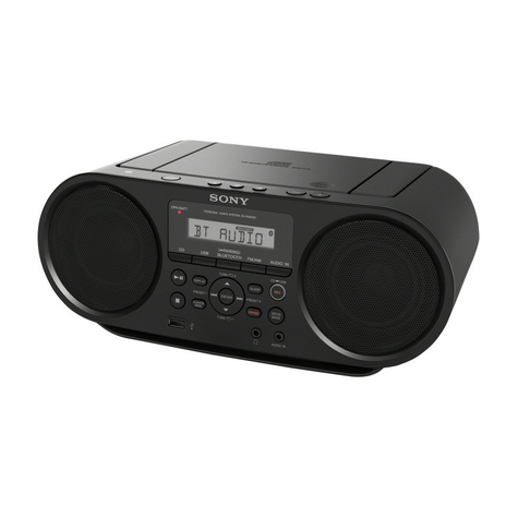 Sony Zs-Rs60bt Boombox Cd/ Radio Player, Schwarz