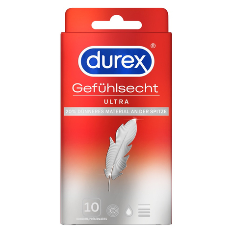 Kondome Durex Gefühlsecht Ultra 10er
