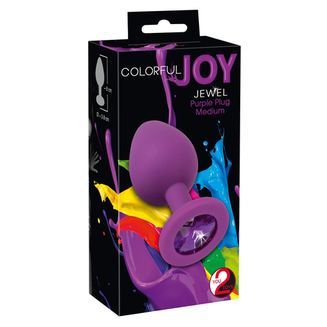 Analplug Colorful Joy Jewel Purple Plug