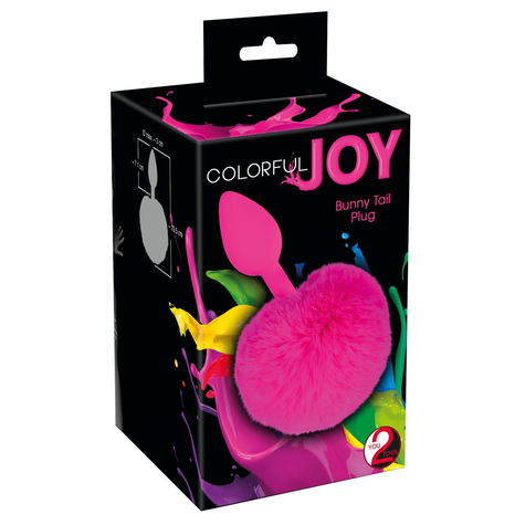 Analplug Mit Püschel Colorful Joy Bunny Tail Plug