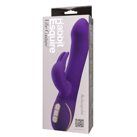Vibrator Mit Klitorisreizer Rabbit Esquire Purple
