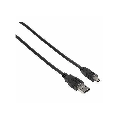 Câble hama usb 2.0 de 1,8 m, type a à mini-b pcs./Pc. Noir