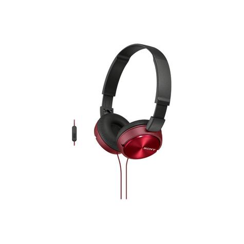 Sony Mdr-Zx310apr On Ear Kopfhörer Mit Headsetfunktion Rot