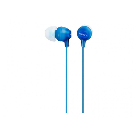 Sony Mdr-Ex15lpli In Ear Kopfhörer Blau