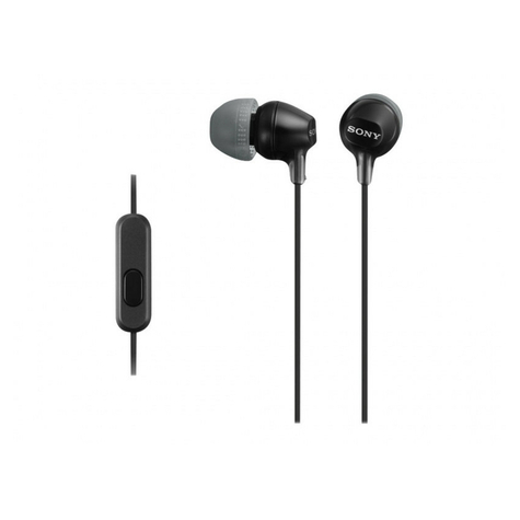 Sony Mdr-Ex15apb In Ear Kopfhörer Mit Headsetfunktion Schwarz