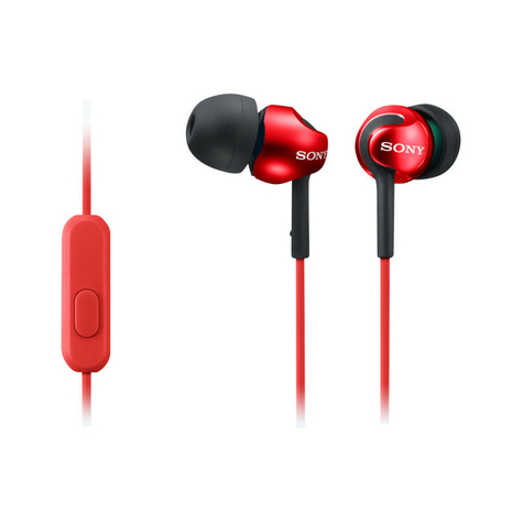 Sony Mdr-Ex110apr In-Ohr-Kopfhörer, Rot