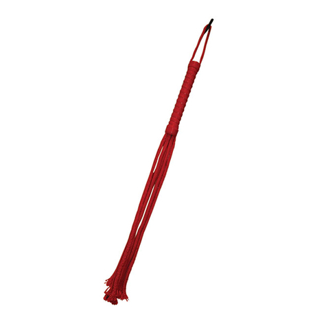 Fouet : rouge rope flogger