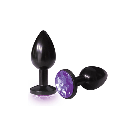 Bejeweled Annodized Stainless Steel Plug Violet