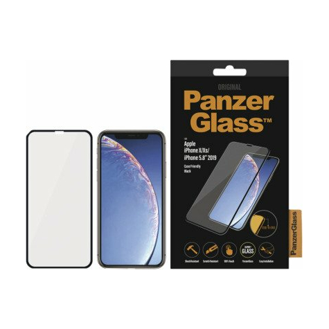 panzerglass apple iphone x/xs/11 pro case friendly edge-to-edge, black