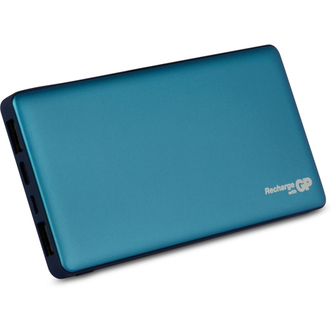 gp battery portable powerbank mp10ma blau universal rechteck ce lithium polymer (lipo) 10000 mah