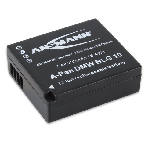 Ansmann 1400-0063 Lithium-Ion (Li-Ion) 730 Mah Kamera Panasonic Lumix Dmc Gf6 / Dmc-Gx7 7,4 V 1 Stück(E)