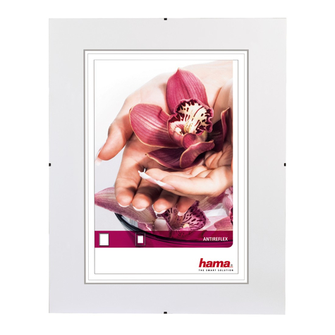 Hama clip-fix verre transparent cadre pour une seule photo 7 x 10 cm clip de fixation non-réfléchissant