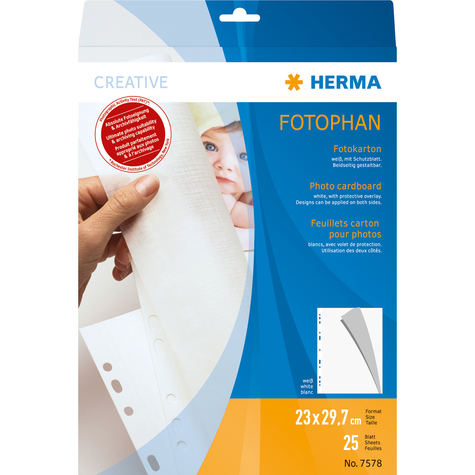 Herma 7578 - 230 x 297 mm - blanc - papier - portrait - 1 pièce(s)