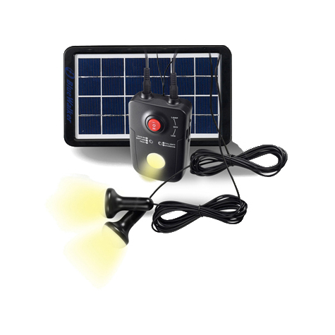 Bluewalker Solar Powerbank Externer Akku-Pack Solar/Usb 4400 Mah
