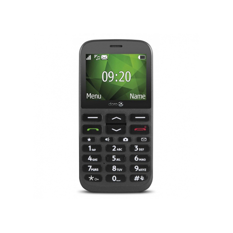 Doro 1370 - Single Sim - 6,1 Cm (2,4 Pollici) - 3 Mp - Bluetooth - 1000 Mah - Nero
