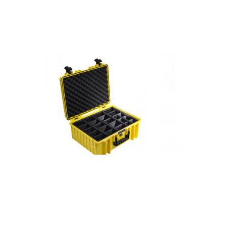 B&W Int. B&W Type 6000 - Briefcase/Classic Case - Yellow - Foam - Universal Size - -40 - 80 °C - 510 Mm