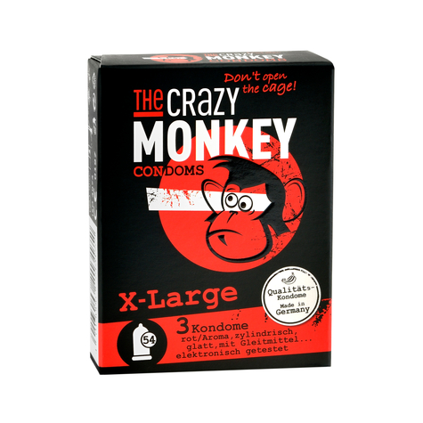 The Crazy Monkey Preservativi X-Large 3 Pezzi