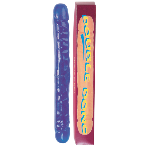 Doppel-Kunst-Jelly-Penis Blau 32cm