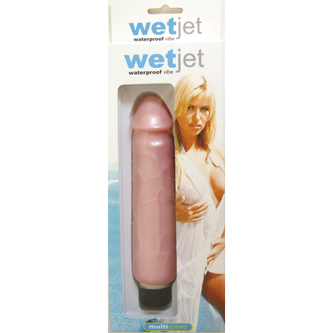 Wet Jet Waterproof Vibrator Pink 18cm