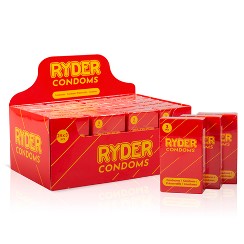 Ryder Condooms 24 X 3 Pezzi