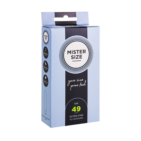 Preservativi Mister Misura 49 Mm (Set Di 10)