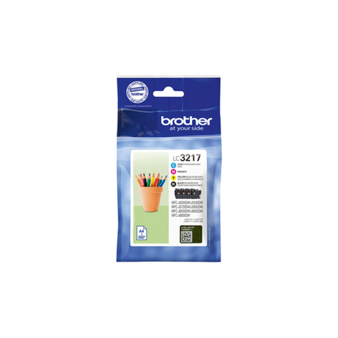 Brother Lc-3217 Value Pack 4-Pack Lc3217valdr