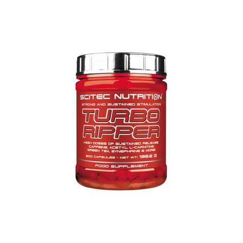 Scitec Nutrition Turbo Ripper, 200 Capsules Can