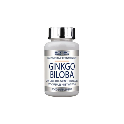 Scitec Essentials Ginkgo Biloba, 100 Capsule Può