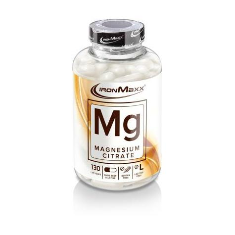 Ironmaxx Mg-Magnesium, 130 Kapseln Dose