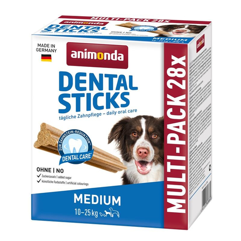 Collations animonda pour chiens, bâtonnets ani.Dental Med. 4x180 g