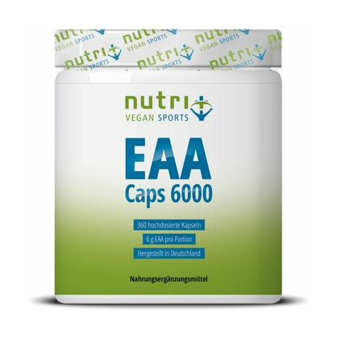 Nutri+ Vegan Eaa Capsules 6000, 360 Capsules