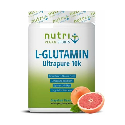 Nutri+ Vegan L-Glutammina In Polvere Ultrapura, Lattina Da 500 G