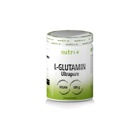 Nutri+ Vegan L-Glutammina In Polvere Ultrapura, Lattina Da 500 G