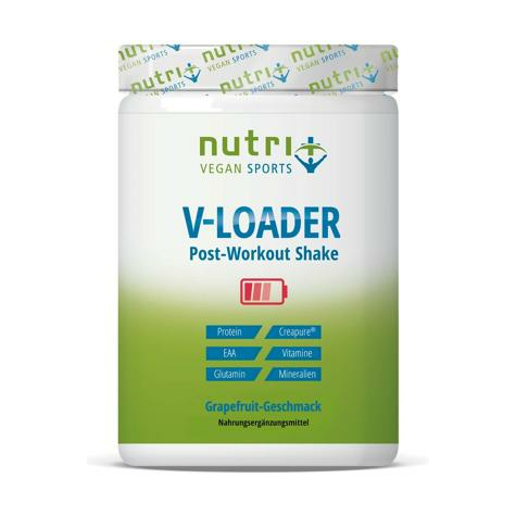 Nutri+ Veganes V-Loader Pulver, 750 G Dose, Grapefruit/Grer Apfel
