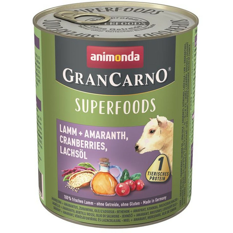 Cane Animonda Grancarno, Grancarno Superf. Agnello 800gd