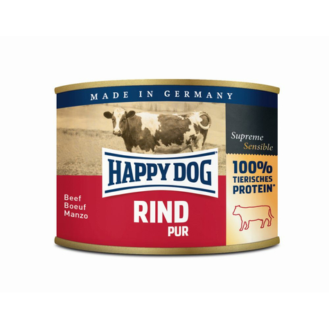 Happy Dog,Hd Rind Pur   200 G D
