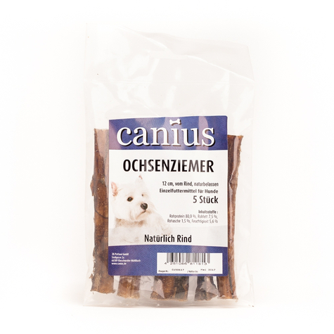 Canius Snack, Canius Oxen Pizzle 12cm 5 St