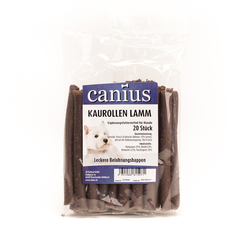 Canius Snacks, Canius Chewing Rolls Agnello 20 Pz