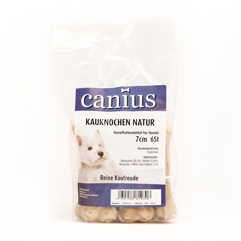 Canius Snacks, Canius Osso Da Masticare Naturale 7cm 6pcs