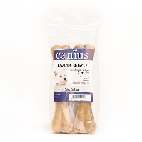 Canius Snacks, Canius Osso Da Masticare Naturale 21cm 2pcs