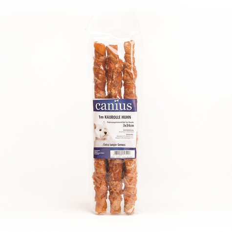 Canius Snacks,Cani. 1m Chewing Roll Pollo. 3x34cm