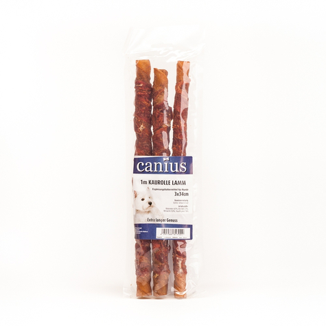 Canius Snacks,Cani. 1m Rotolo Da Masticare Agnello 3x34cm