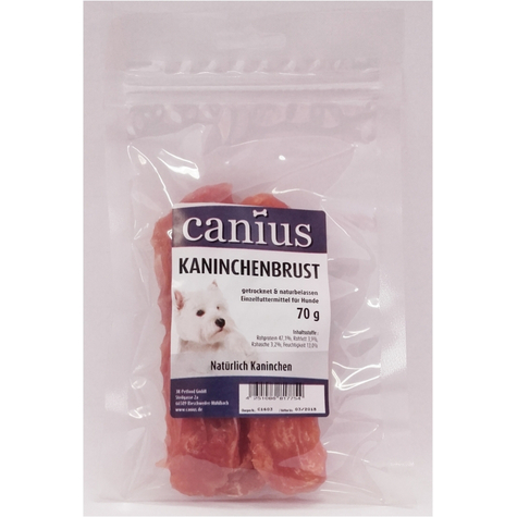 Canius Snacks,Cani. Petto Di Coniglio Tr. 70g